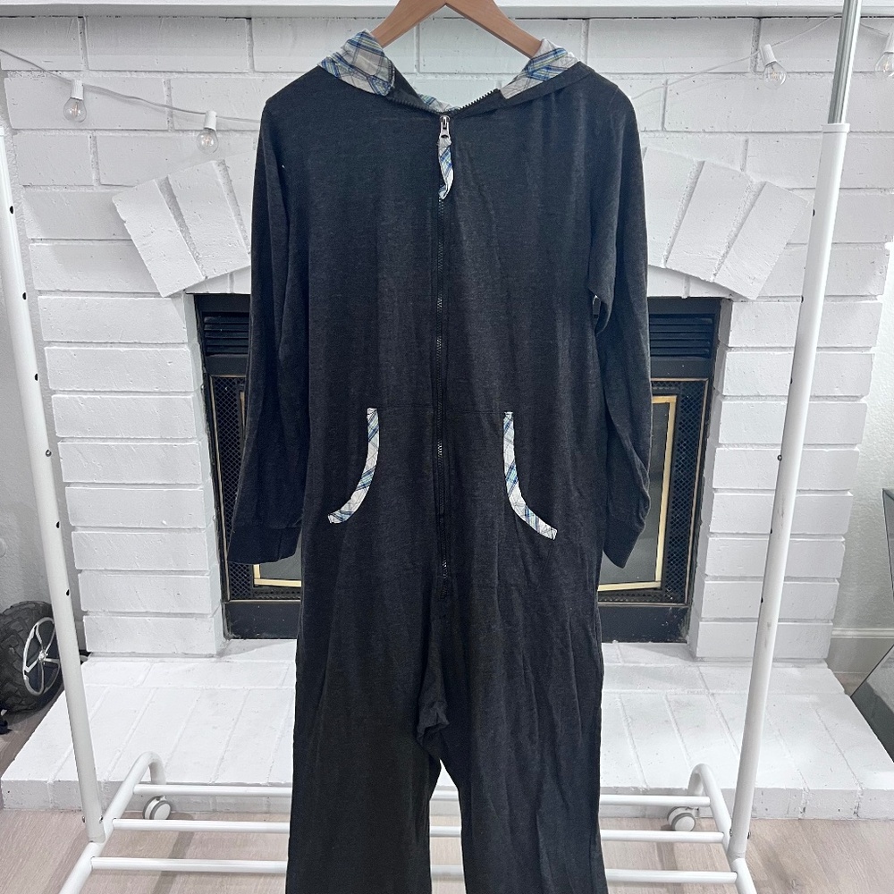 Bottoms Out Onesie Hooded Pajama Romper Jumper - Adult